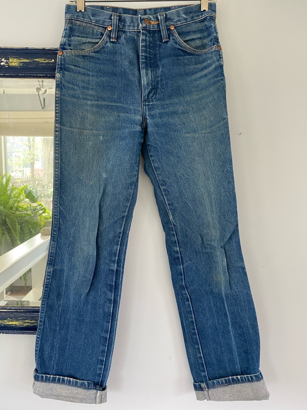 Wrangler Women's Medium Blue Straight-Leg Jeans